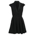 Women's Ba&Sh Coston Flared Mini Dress in Black Wool
