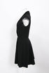 Women's Ba&Sh Coston Flared Mini Dress in Black Wool
