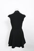 Women's Ba&Sh Coston Flared Mini Dress in Black Wool