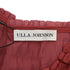 Women's Ulla Johnson Mila Ruffle Blouse in Red Polyester