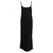 Women's Anine Bing Chain Strap Midi Slip Dress in Black Viscose