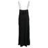 Women's Anine Bing Chain Strap Midi Slip Dress in Black Viscose