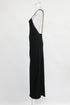 Women's Anine Bing Chain Strap Midi Slip Dress in Black Viscose