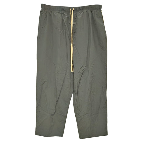 Women's Fear of God Drawstring-Cuff Trousers in Grey Polyester