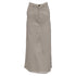 Women's Khaite Raw-Edge Trim Midi Length Skirt in White Denim