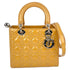 Lady Dior Bag Cannage Quilt Patent Medium