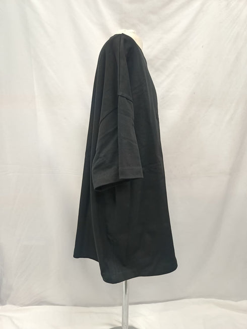 Men's Fear of God Essentials Oversized Logo T-Shirt in Black Cotton