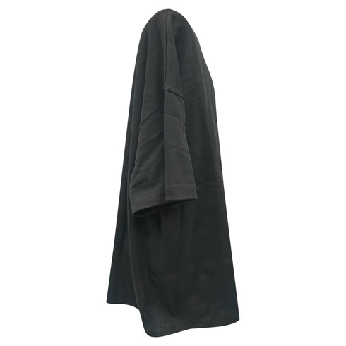 Men's Fear of God Essentials Oversized Logo T-Shirt in Black Cotton