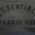 Men's Fear of God Essentials Oversized Logo T-Shirt in Black Cotton