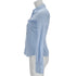 Women's Dsquared2 Button-Down Corset Accent Shirt in Blue Cotton