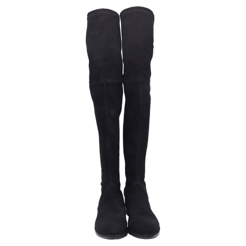 Women's Stuart Weitzman Lowland Bold Boots in Black Suede
