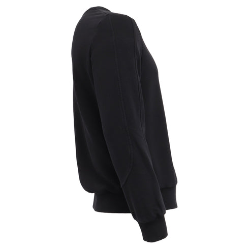 Men's Ermenegildo Zegna Crew Neck Sweater in Black Cotton