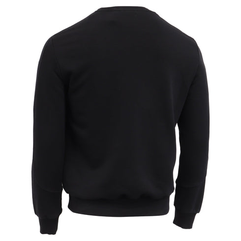 Men's Ermenegildo Zegna Crew Neck Sweater in Black Cotton