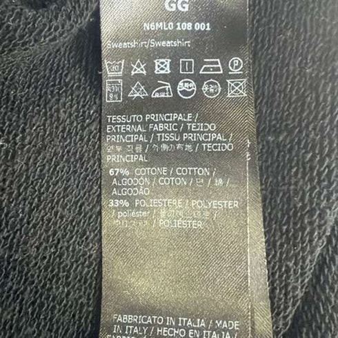Men's Ermenegildo Zegna Crew Neck Sweater in Black Cotton