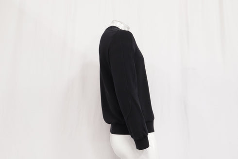 Men's Ermenegildo Zegna Crew Neck Sweater in Black Cotton