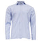 Men's Z Zegna Button-Down Long Sleeve Shirt in Blue Cotton