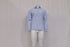 Men's Z Zegna Button-Down Long Sleeve Shirt in Blue Cotton