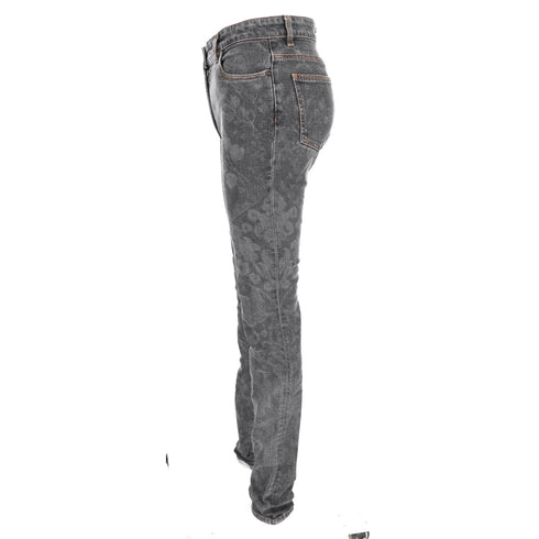 Women's Etro Paisley Print Jeand in Grey Denim