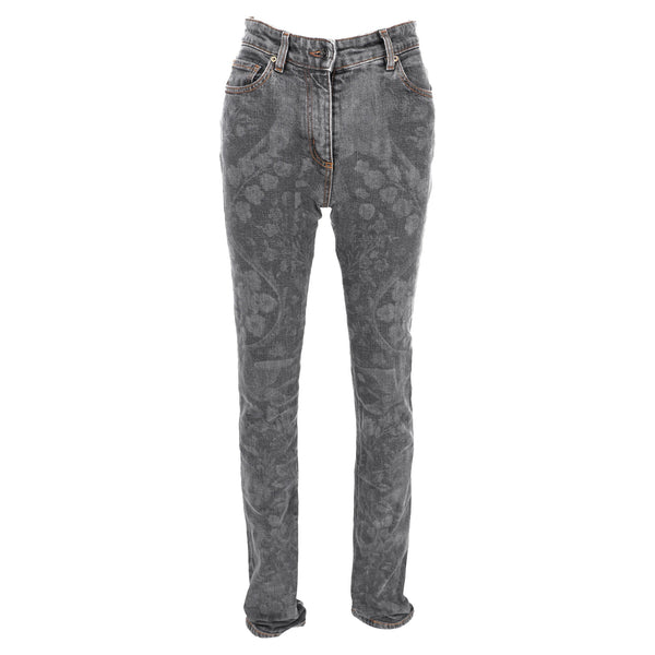 Women's Etro Paisley Print Jeand in Grey Denim