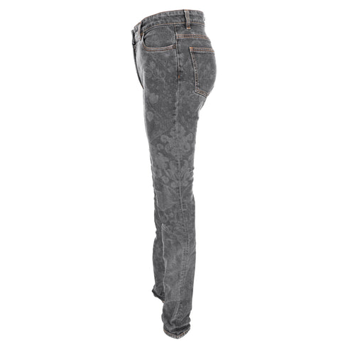 Women's Etro Paisley Print Jeand in Grey Denim