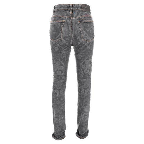 Women's Etro Paisley Print Jeand in Grey Denim