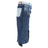 Women's Red Valentino Frayed Patchwork Midi Skirt in Light Blue Denim