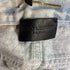 Women's Saint Laurent Cropped Light Wash Jeans in Light Blue Denim