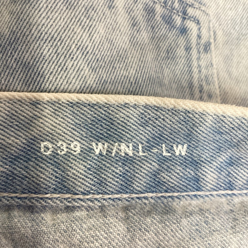 Women's Saint Laurent Cropped Light Wash Jeans in Light Blue Denim