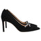Women's Stuart Weitzman SW Bow 85mm Pumps in Black Suede