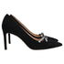 Women's Stuart Weitzman SW Bow 85mm Pumps in Black Suede