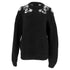 Women's Dsquared2 Knitted Embellished Sweater in Black Alpaca Wool