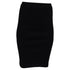 Women's Herve Leger Ribbed Pencil Skirt in Black Rayon