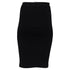 Women's Herve Leger Ribbed Pencil Skirt in Black Rayon