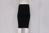 Women's Herve Leger Ribbed Pencil Skirt in Black Rayon