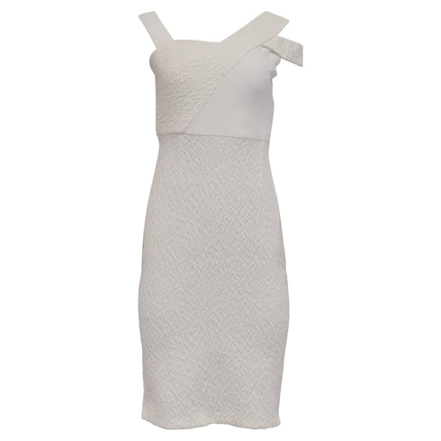 Women's Rouland Mouret Midi Dress in White Polyamide