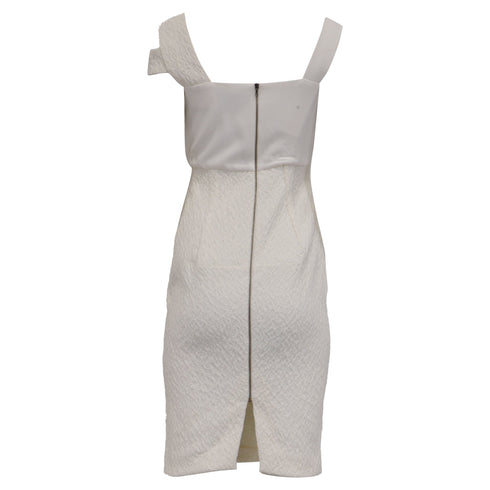 Women's Rouland Mouret Midi Dress in White Polyamide