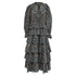 Women's Ulla Johnson Odile Ruffled Midi Dress in Olive Cotton