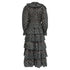 Women's Ulla Johnson Odile Ruffled Midi Dress in Olive Cotton