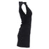 Women's Reformation Mock Neck Mini Dress in Black Cotton