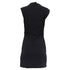 Women's Reformation Mock Neck Mini Dress in Black Cotton