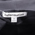 Women's Reformation Mock Neck Mini Dress in Black Cotton
