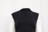 Women's Reformation Mock Neck Mini Dress in Black Cotton