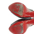 Women's Christian Louboutin Lady Peep Sling 150 Pumps in Black Patent Leather