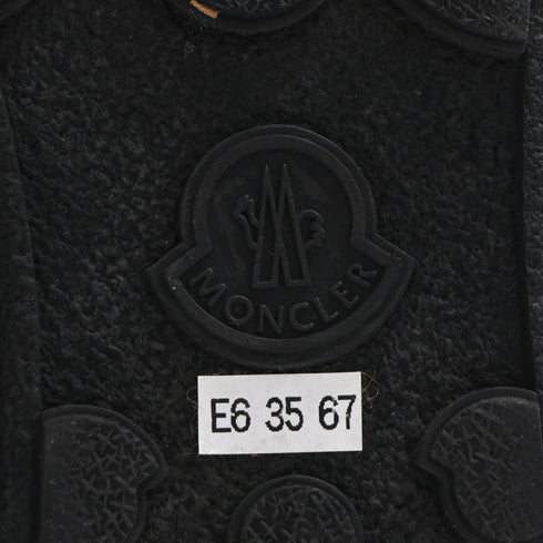 Women's Moncler Stephanie Snow Boots in Black Leather