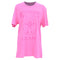Women's Moschino Double Question Mark Logo T-Shirt in Pink Cotton