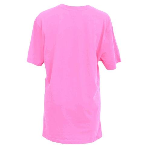 Women's Moschino Double Question Mark Logo T-Shirt in Pink Cotton