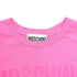 Women's Moschino Double Question Mark Logo T-Shirt in Pink Cotton