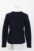 Women's A.P.C Cable Knit Sweater in Navy Blue Wool