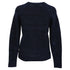 Women's A.P.C Cable Knit Sweater in Navy Blue Wool