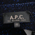 Women's A.P.C Cable Knit Sweater in Navy Blue Wool